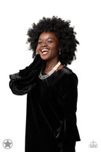 Load image into Gallery viewer, Lady In Waiting Silver Earrings/ Necklace Set