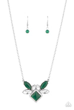 Load image into Gallery viewer, Amulet Avenue - Green Earrings/ Necklace Set