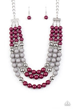 Load image into Gallery viewer, BEAD Your Own Drum - Purple Earrings/ Necklace Set