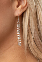 Load image into Gallery viewer, All Systems GLOW - Black Necklace w/ Silver Earrings