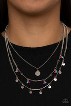 Load image into Gallery viewer, Wandering Wonder - Pink Necklace w/ Silver Earrings