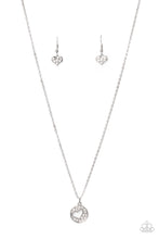 Load image into Gallery viewer, Bare Your Heart - White Earrings/ Necklace Set