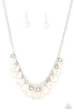 Load image into Gallery viewer, BEACHFRONT and Center - White Earrings/ Necklace Set