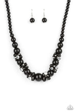 Load image into Gallery viewer, All Dolled UPSCALE - Black Earrings/ Necklace Set