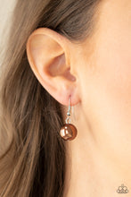 Load image into Gallery viewer, All Dolled UPSCALE - Brown Earrings/ Necklace Set