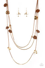 Load image into Gallery viewer, Alluring Luxe - Brown Earrings/ Necklace Set