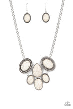 Load image into Gallery viewer, All-Natural Nostalgia - White Earrings/ Necklace Set