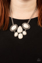 Load image into Gallery viewer, All-Natural Nostalgia - White Earrings/ Necklace Set