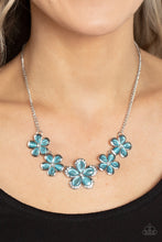 Load image into Gallery viewer, Garden Daydream - Blue Necklace w/ Silver Earrings