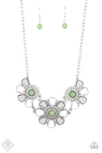 Load image into Gallery viewer, Aquatic Garden - Green Earrings/ Necklace Set