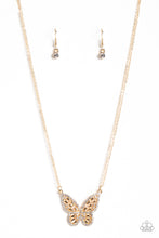 Load image into Gallery viewer, Baroque Butterfly - Gold Earrings/ Necklace Set
