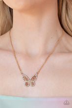 Load image into Gallery viewer, Baroque Butterfly - Gold Earrings/ Necklace Set