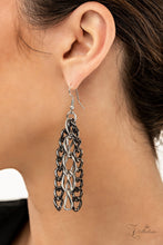 Load image into Gallery viewer, Audacious Silver Mulit-layered Necklace w/ Earrings