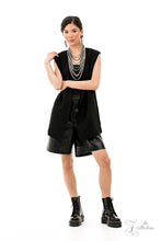 Load image into Gallery viewer, Audacious Silver Mulit-layered Necklace w/ Earrings