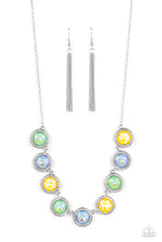 Load image into Gallery viewer, Queen of the Cosmos - Multi Necklace w/ Silver Earrings