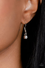 Load image into Gallery viewer, Glitz and GLOW - Green Necklace w/ Silver Earrings