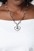Load image into Gallery viewer, Refulgent Romance - Multi Heart Necklace w/ Silver Earrings