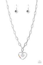 Load image into Gallery viewer, Refulgent Romance - Multi Heart Necklace w/ Silver Earrings
