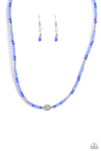 Load image into Gallery viewer, Beaming Bling - Blue Earrings/ Necklace Set