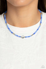 Load image into Gallery viewer, Beaming Bling - Blue Earrings/ Necklace Set
