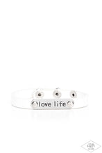 Load image into Gallery viewer, Love Life - White Inscribed Bracelet
