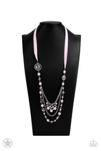 Load image into Gallery viewer, All The Trimmings - Pink Earrings/ Necklace Set
