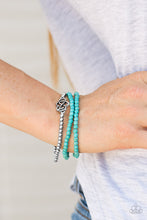 Load image into Gallery viewer, Collect Moments - Blue Stretch Bracelet
