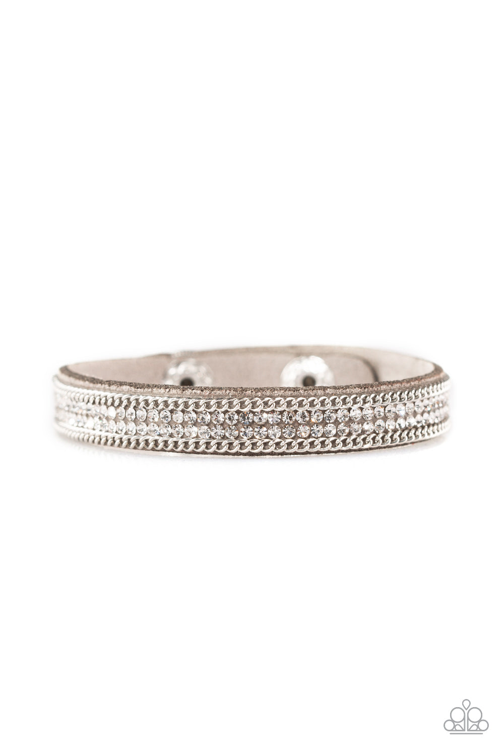 Babe Bling - Silver Snap Bracelet