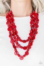 Load image into Gallery viewer, Barbados Bopper - Red Earrings/ Necklace Set
