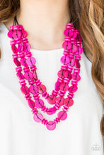 Load image into Gallery viewer, Barbados Bopper - Pink Earrings/ Necklace Set
