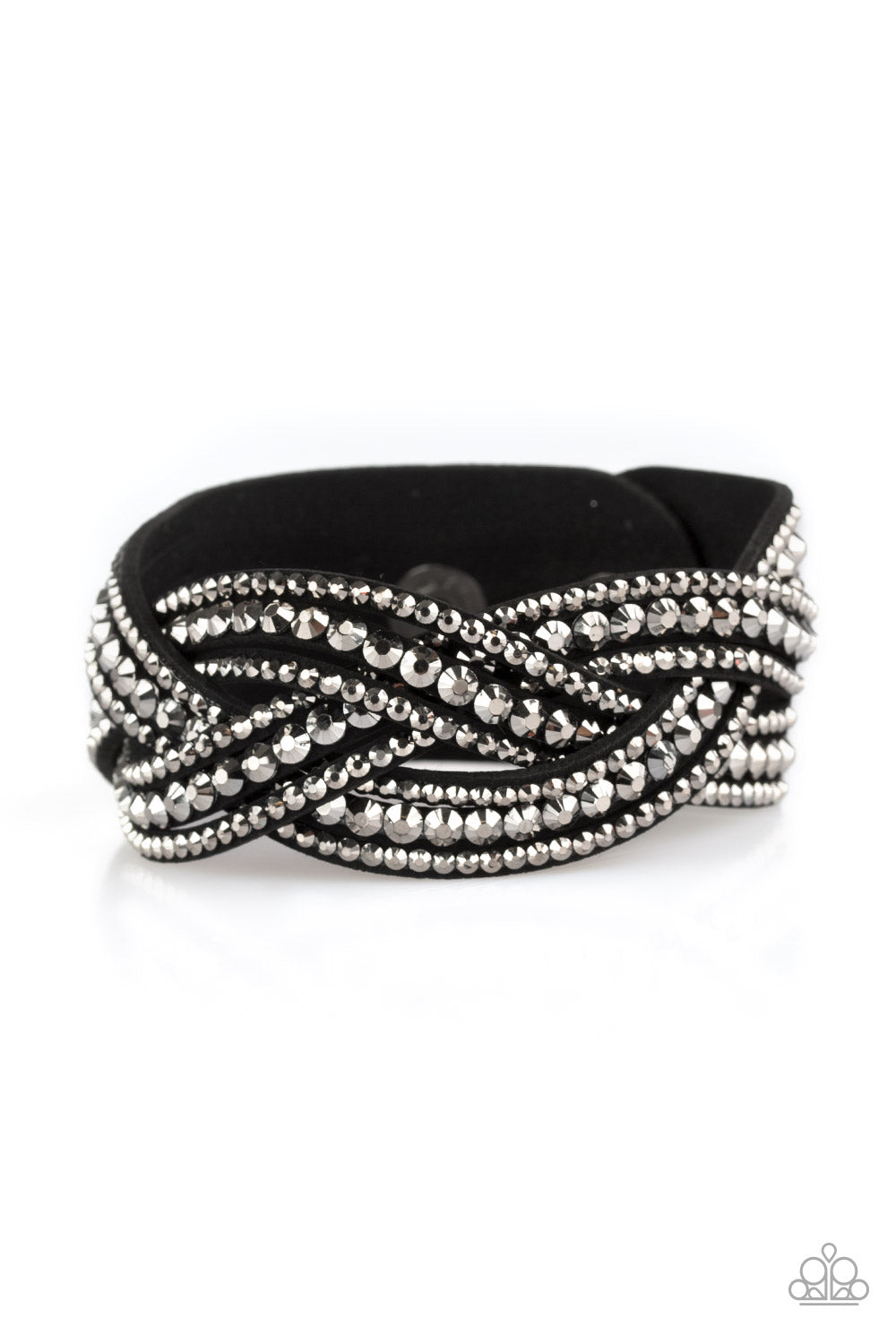 Bring On The Bling - Black Snap Bracelet