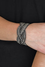 Load image into Gallery viewer, Bring On The Bling - Black Snap Bracelet
