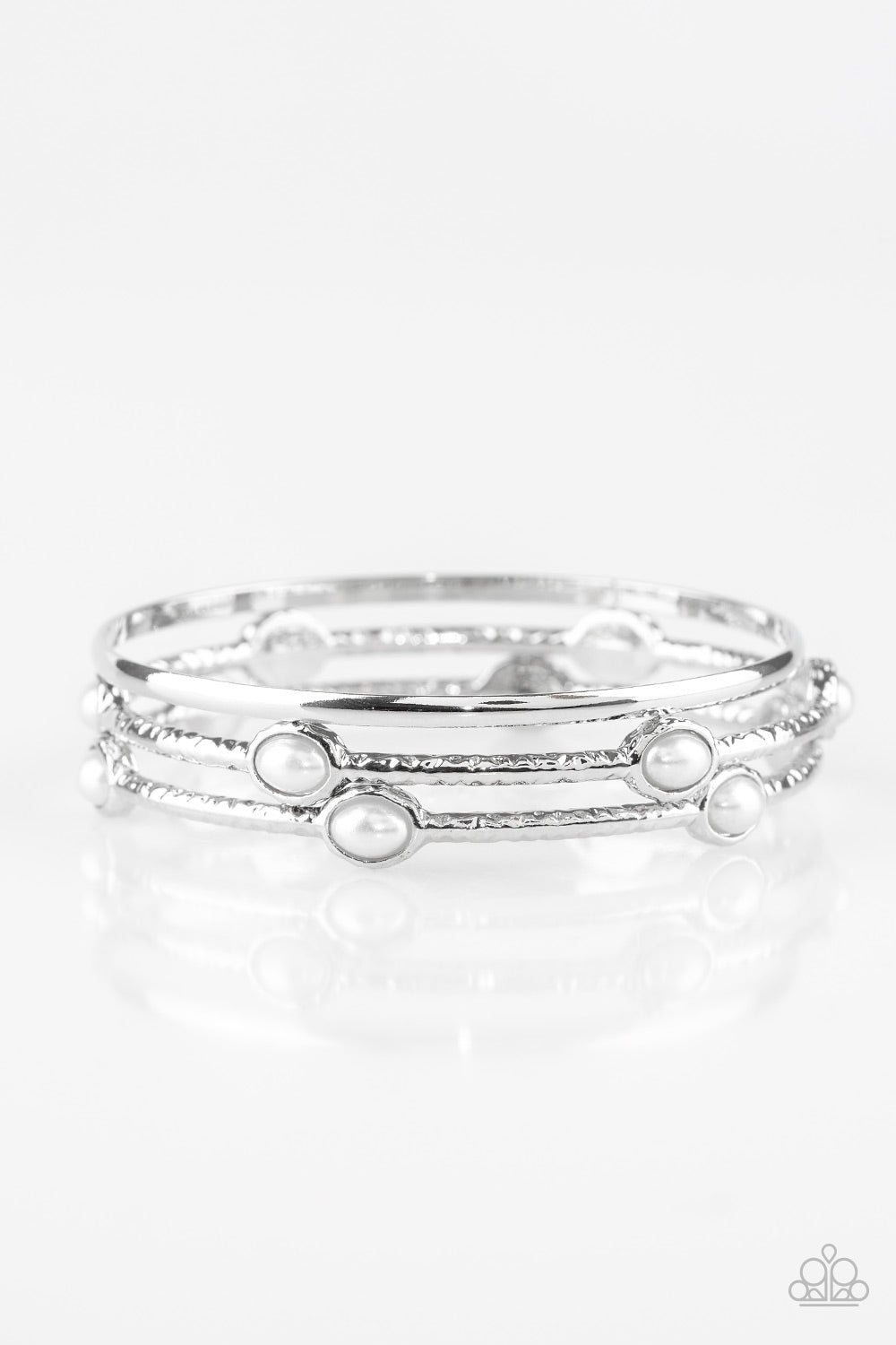 Bangle Belle - White Bangle Bracelet