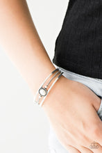 Load image into Gallery viewer, Borderline Borderland - White Cuff Bracelet
