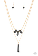 Load image into Gallery viewer, Basic Groundwork - Black Earrings/ Necklace Set
