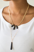 Load image into Gallery viewer, Basic Groundwork - Black Earrings/ Necklace Set
