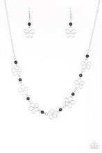 Load image into Gallery viewer, Always Abloom - Black Earrings/ Necklace Set
