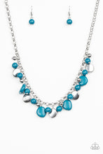 Load image into Gallery viewer, Flirtatiously Florida - Blue Earrings/ Necklace Set
