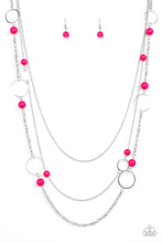 Load image into Gallery viewer, Beachside Babe - Pink Earrings/ Necklace Set
