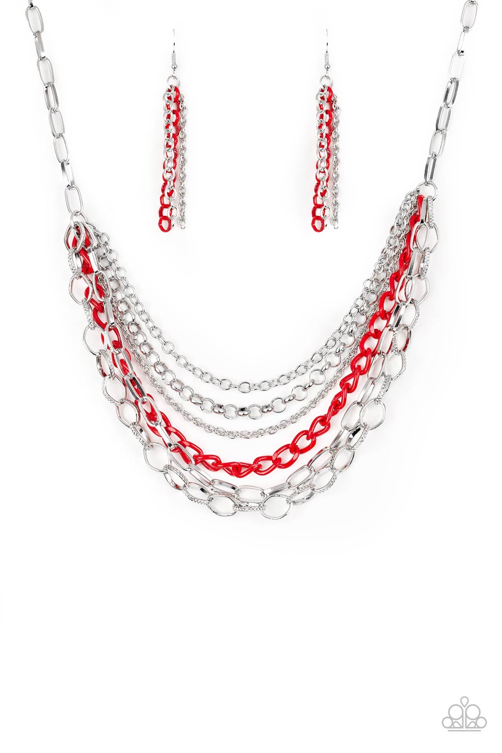 Color Bomb - Red Necklace