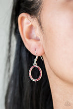 Load image into Gallery viewer, All In Favor - Red Earrings/ Necklace Set
