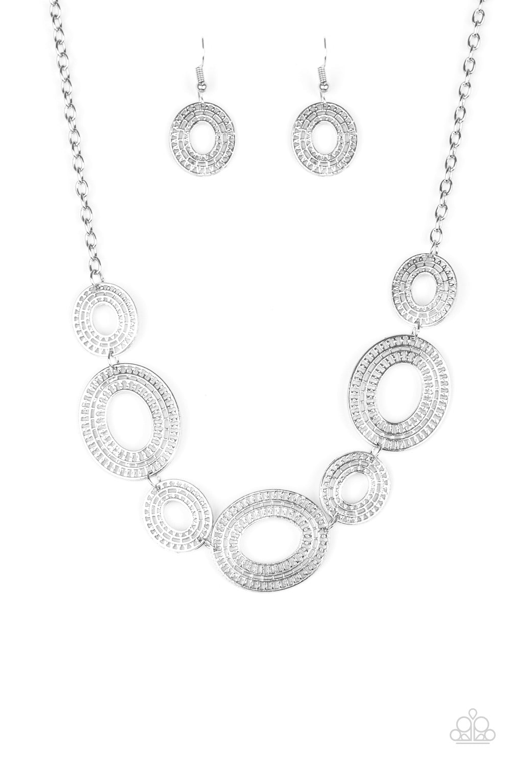 Basically Baltic - Silver Earrings/ Necklace Set