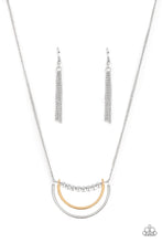 Load image into Gallery viewer, Artificial Arches - Silver Earrings/ Necklace Set
