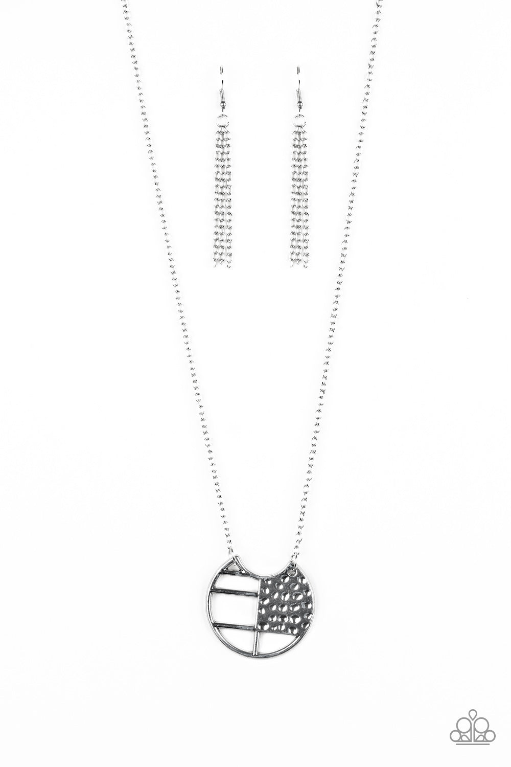 Abstract Aztec - Silver Necklace Set