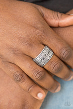 Load image into Gallery viewer, Textile Triumph - Silver Ring
