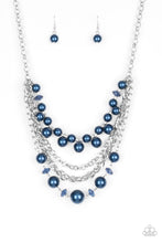 Load image into Gallery viewer, Rockin Rockette - Blue Earrings/ Necklace Set
