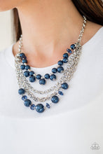 Load image into Gallery viewer, Rockin Rockette - Blue Earrings/ Necklace Set
