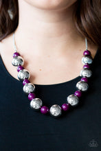 Load image into Gallery viewer, Top Pop - Purple Earrings/ Necklace Set
