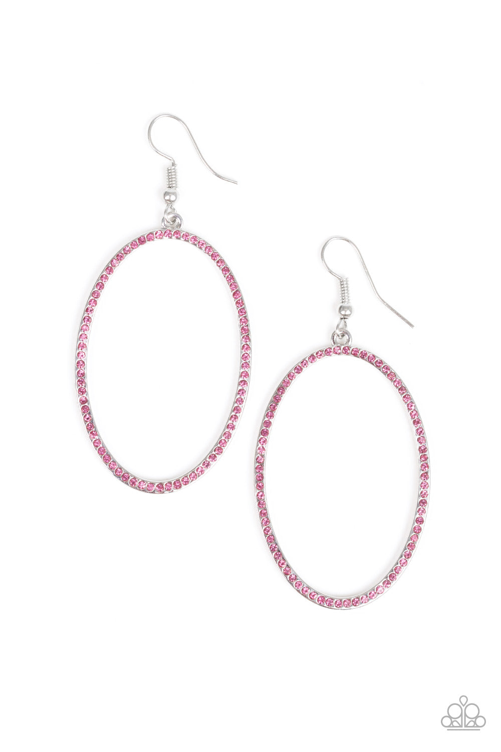 Dazzle On Demand - Pink earrings