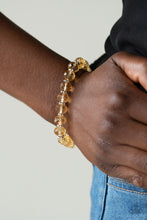 Load image into Gallery viewer, Crystal Candelabras - Gold Stretch Bracelet
